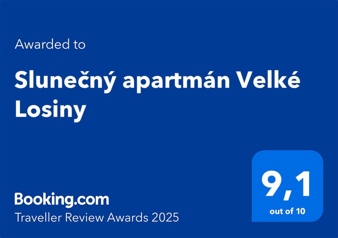 Slunecny Apartman Velké Losiny Kültér fotó